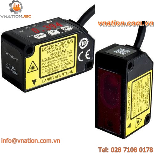 linear displacement sensor / non-contact / laser / analog
