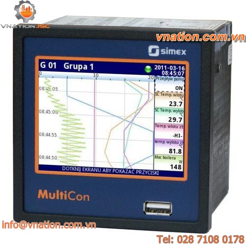 universal data-logger / programmable / Ethernet / with touch screen