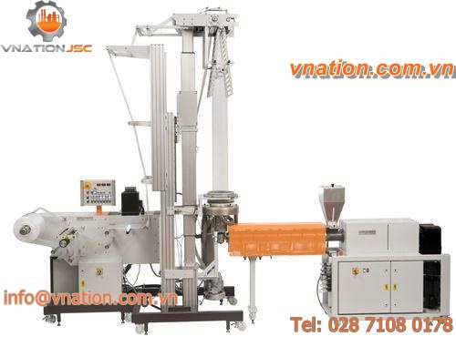 blown film extrusion line / for food film / compact