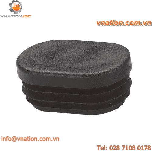 oval plug / finned / snap-on / polyethylene