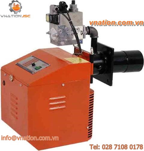gas burner / nozzle mix / for boilers