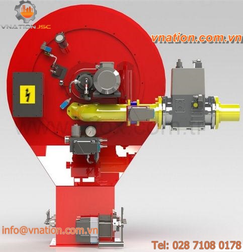 dual-fuel burner / fuel oil / rotary cup / modular