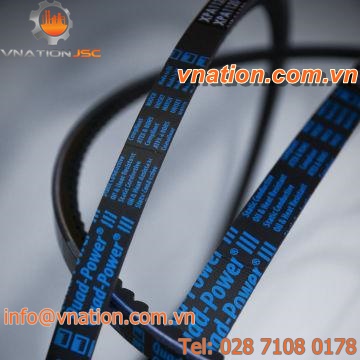 V transmission belt / abrasion-resistant / high-wear-resistance / raw edge