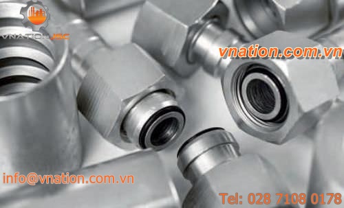 crimp fitting / female / male / conical