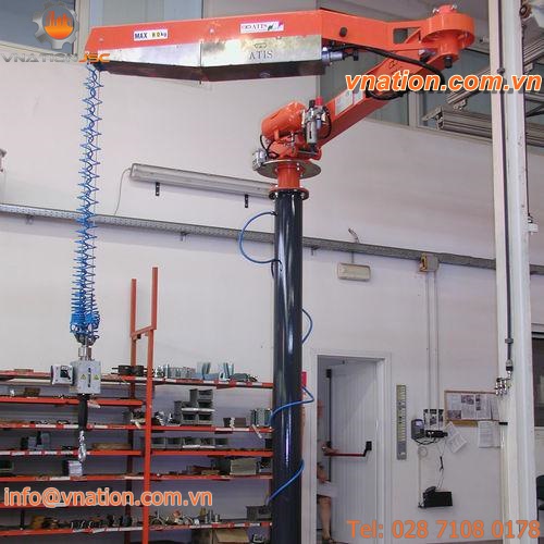 pneumatic manipulator arm / with gripping tool / with suction cup / with clamping system