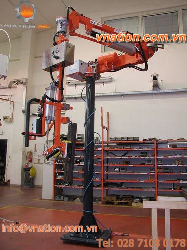 pneumatic manipulator / for mechanical components / handling / positioning