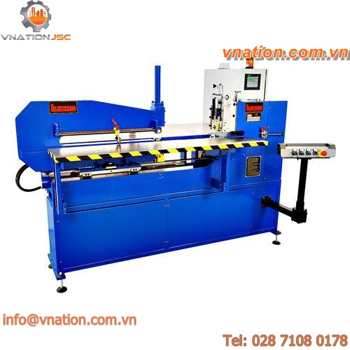 circular shear / flanging machine / hydraulic / motorized