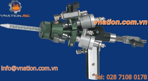 static mixing head / dynamic / for 3-component resins