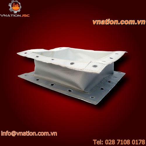 polyester pipe expansion joint / for gas / rectangular