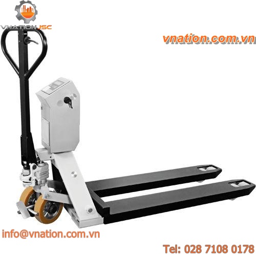 hand pallet truck / electro-polished / scale