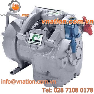semi-hermetic refrigeration compressor / piston / stationary / two-stage