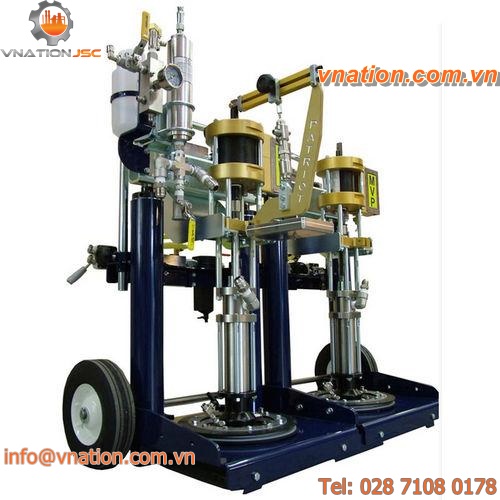 adhesive mixing and metering unit / piston / high-precision
