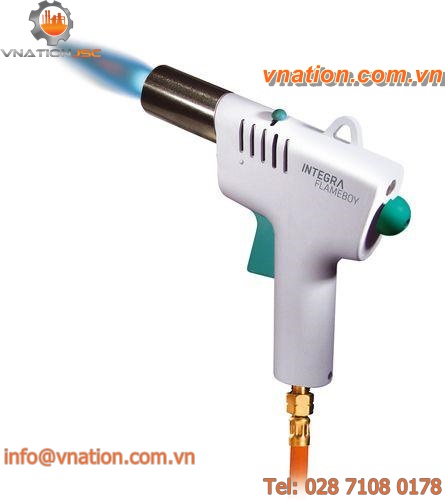 hand-held Bunsen burner