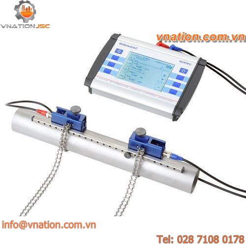 ultrasonic flow meter / for liquids / clamp-on / portable