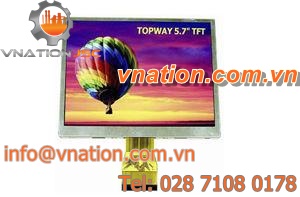 LCD/TFT monitor / 240 x 160 / panel / dust-proof
