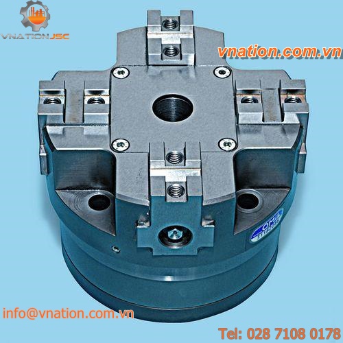 milling power chuck / pneumatic / stationary / 4-jaw