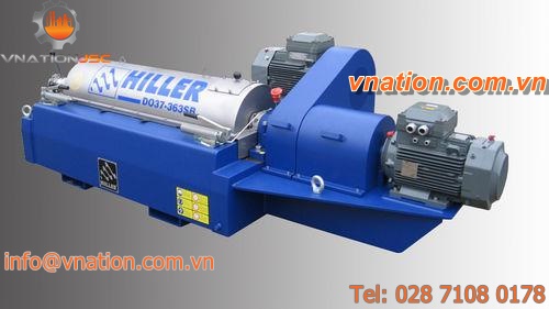 process centrifuge / dewatering / horizontal / high-speed