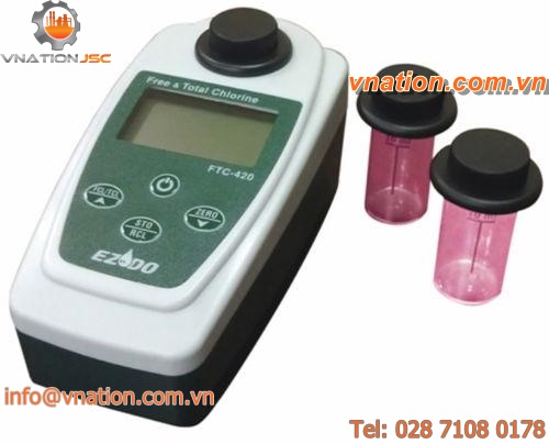 chlorine analyzer / portable / digital