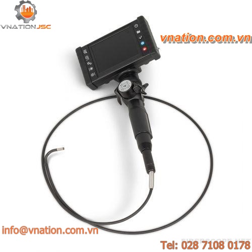 flexible boroscope / with memory card / infrared / LCD display