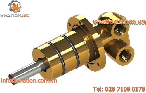 water rotary union / 2-passage / for continuous casting applications / brass