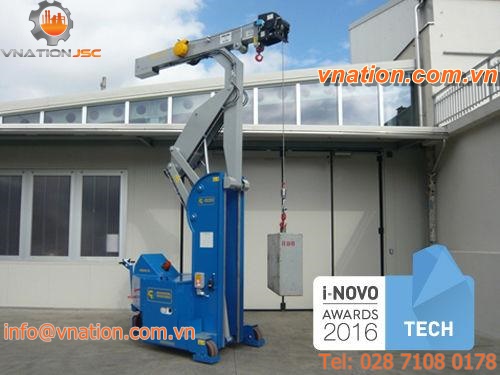electro-hydraulic crane / mobile / mold handling / light