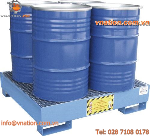 4-drum containment bund / multi-use / steel