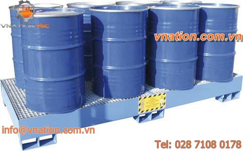8-drum containment bund / multi-use / steel