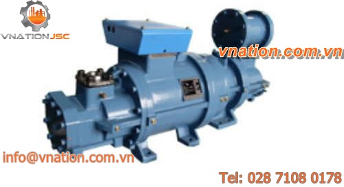 hermetic refrigeration compressor / screw / two-stage / industrial