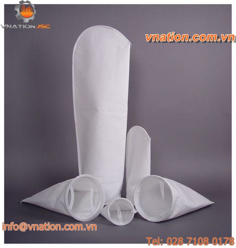 liquid filter bag / composite / depth / high-performance