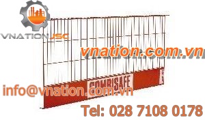 edge protection barrier / steel mesh / portable / high-resistance