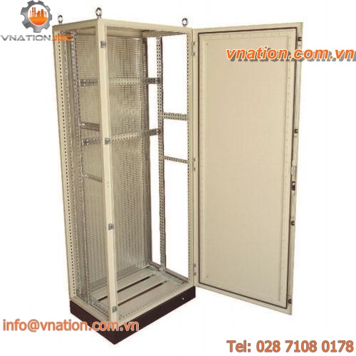 storage cabinet / free-standing / single-door / steel