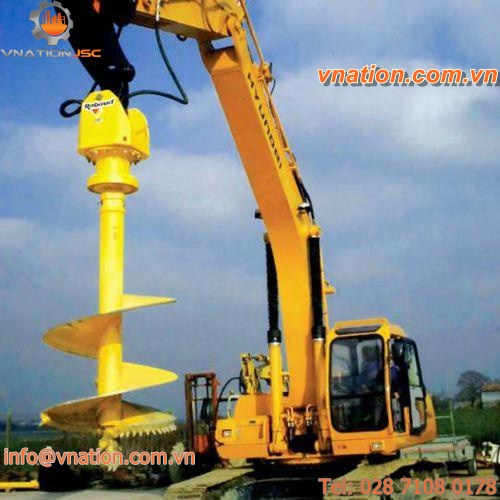 helical auger / for excavators / hydraulic