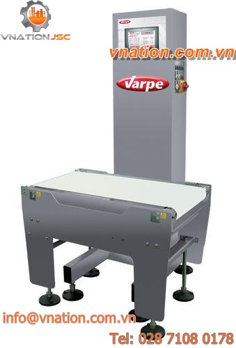 bag checkweigher / for box packaging / for in-line monitoring