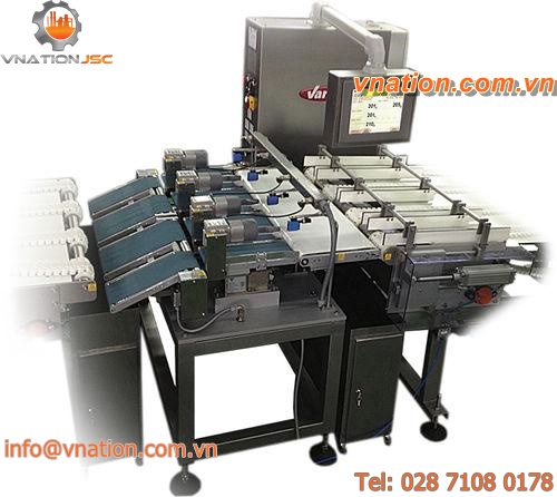 packaging checkweigher / for in-line monitoring / multi-line