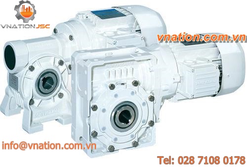 orthogonal gear-motor / worm / for hostile environments
