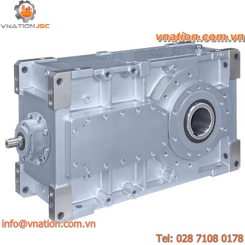 bevel gear reducer / helical / hollow-shaft / low-noise