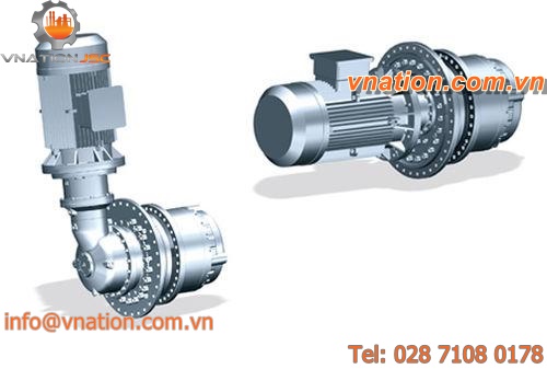 planetary gear reducer / right-angle / coaxial / compact