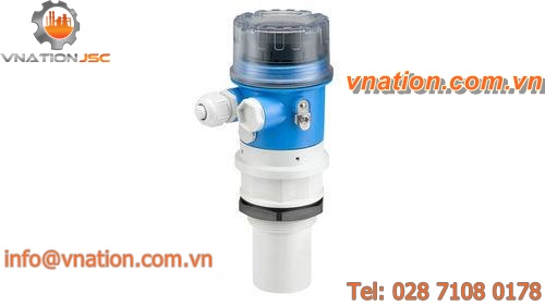 ultrasonic level sensor / for liquids / for water / bulk solids