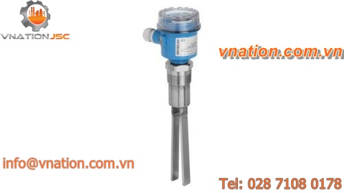 tuning fork level switch / for bulk materials / threaded / stainless steel