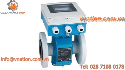 electromagnetic flow meter / for water / flange / carbon steel