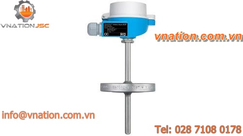digital thermometer / RTD / flange / stainless steel