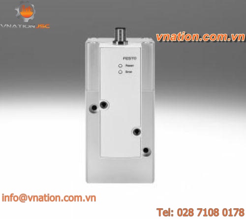 compressed air pressure regulator / membrane / single-stage / aluminum