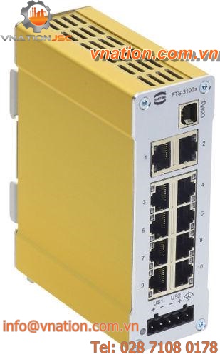 industrial network switch / unmanaged / 10 ports
