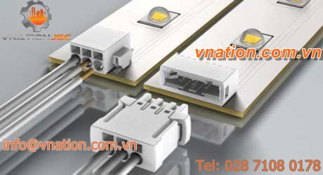 electric connector / flat / 3-pole / plastic