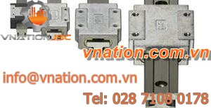miniature linear guide / sliding / stainless steel / compact