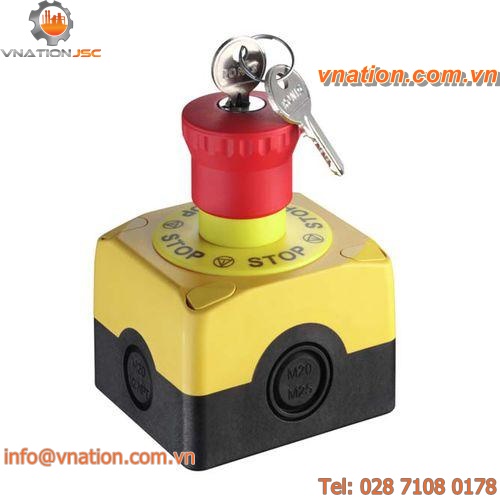 key lock push-button switch / IP67 / control / electromechanical