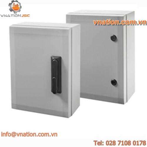 wall-mounted cabinet / hinged door / thermoplastic / outdoor