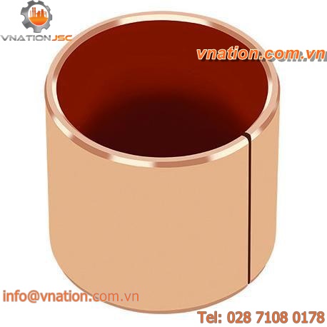 metal plain bearing / polymer / dry running / lead-free