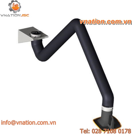 fixed extraction arm / flexible / dust / for smoke