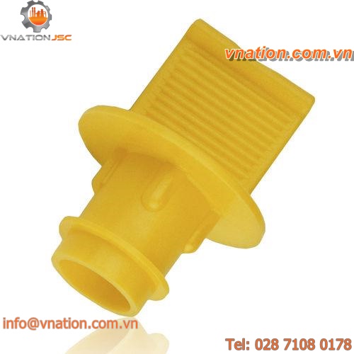 finned plug / snap-on / plastic / protection